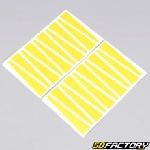 Adesivi per cerchi Rigida, Leleu Peugeot 103 gialli