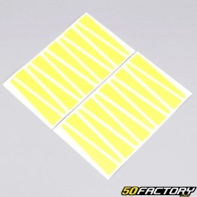 Adesivi per cerchi Rigida, Leleu Peugeot 103 giallo brillante