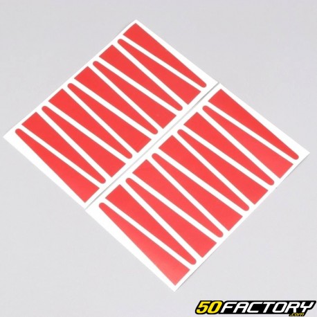 Rigida, adesivi per cerchi Leleu Peugeot 103 rossi medi