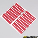 Rigida, adesivi per cerchi Leleu Peugeot 103 rosso