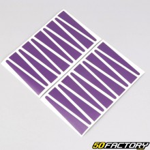 Adesivi per cerchi Rigida, Leleu Peugeot 103 viola scuro