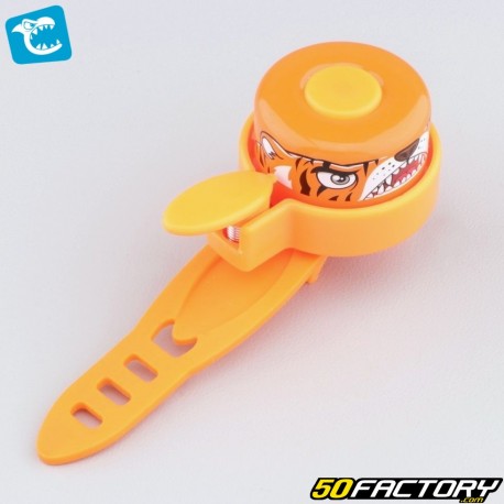 Bicycle bell, children&#39;s scooter Crazy Safety Orange Tiger