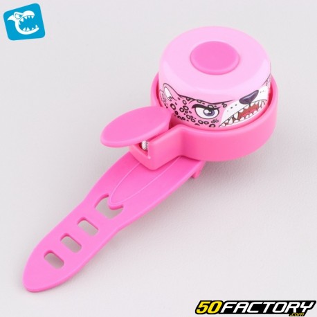 Bicycle bell, children&#39;s scooter Crazy Safety Pink leopard