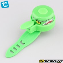 Bicycle bell, children&#39;s scooter Crazy Safety Green Crocodile