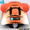 Kinderfahrradhelm mit integrierter Rückbeleuchtung Crazy Safety Tiger 3D orange