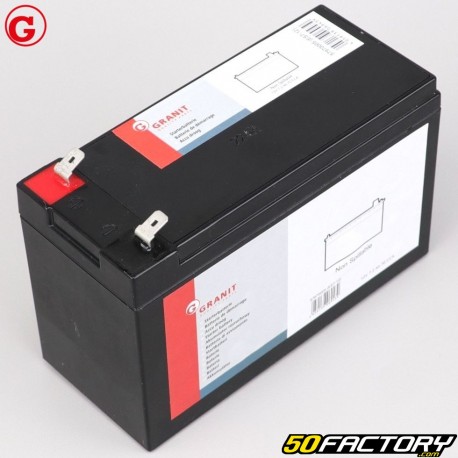Batterie Granit 12V 7.2Ah Gel für Rasenmäher mit Eigenantrieb Gartenland GLC 6.5, XE 70, Castelgarden EL 63...