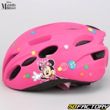 Capacete de bicicleta infantil Minnie Mouse rosa VXNUMX