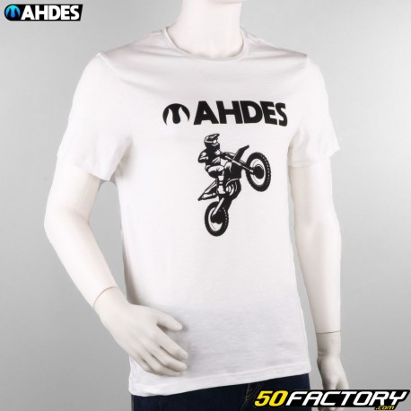Ahdes white motorcycle t-shirt