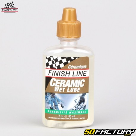 Finish Line Ceramic Wet lubricante para cadenas de bicicleta condiciones húmedas 100ml
