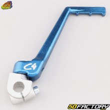 Avviamento a pedale kick Derbi Senda,  Gilera Smt, Rcr ... V2 in alluminio blu e grigio