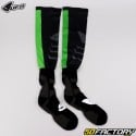 Lange Socken UFO schwarz und grün