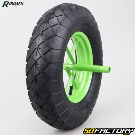 Ribimex run-flat wheelbarrow wheel (Ø100mm axle)