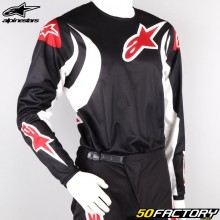 Camisa Alpinestars Fluid Lucent blanco y negro