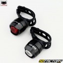 Front and rear rechargeable LED bicycle lights Cateye ORB