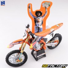 Miniature motorcycle 1/12th KTM SX-F 450 Aaron Plessinger 7 New Ray