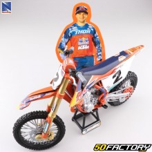 Miniature motorcycle 1/10th KTM SX-F 450 Factory Cooper Webb 2 New Ray