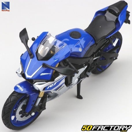 Motocicleta miniatura 1 / 12e Yamaha YZF-R1 Nova Ray Azul