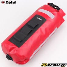 Bolsa para garfo dianteiro de bicicleta com suporte Zéfal Adventure Fork Pack 6XL vermelho e preto