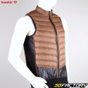Wendbare ärmellose Winter-Daunenjacke Santic Beyond in Schwarz und Braun