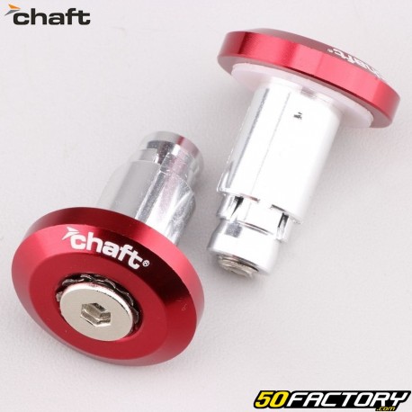 Red Chaft handlebar ends