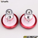 Red Chaft handlebar ends