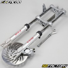 Gray EBR hydraulic fork with disc brake Peugeot 103 original Grimeca rim 25 inch Gencod (Kit)