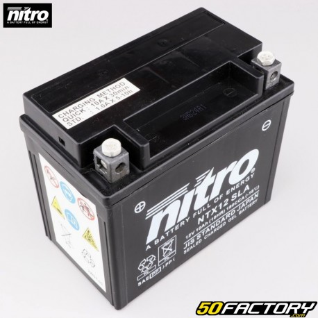 Batería Nitro Gel NTX12 12V 10Ah Aprilia Atlantic,  Gilera,  Kymco...