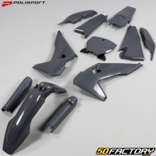 Kit de carenagem Husqvarna FC, FS, TC 125, 250, 350, 450 (2019 - 2022) Polisport nardo cinza