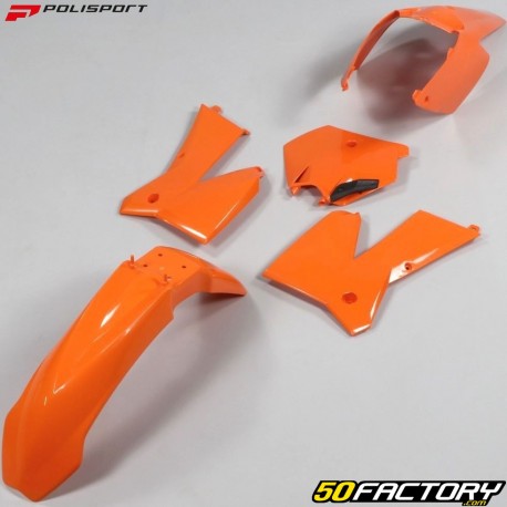 KTM EXC plastic kit 125, 200, 250, 300... (2005 - 2007), SX 125, 250 (2005 - 2006) Polisport Orange