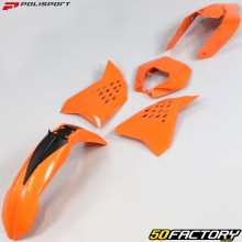 Kit carena KTM EXC, EXC-F 125, 200, 250, 300... (2008 - 2011) Polisport arancione