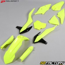 Kit plastiques KTM SX, SX-F 125, 150, 250... (2019 - 2022) Polisport jaune fluo