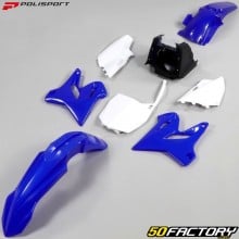 Kit de plásticos reestilizados (XNUMX) Yamaha  YZXNUMX, XNUMX (XNUMX - XNUMX) Polisport  azul e branco