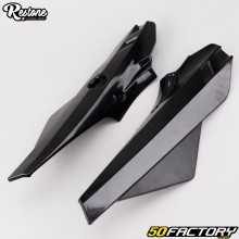 Engine crankcase fairings (cowlings) MBK 51 Magnum XR Passion... (plastic injection, identical origin) Restone Black