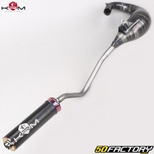 Exhaust pipe Rieju  MRT KRM Pro Ride 80/90cc Neo-chrome, black