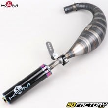 Exhaust pipe AM6 Minarelli KRM Pro Ride 90/100cc Neo-chrome, holographic