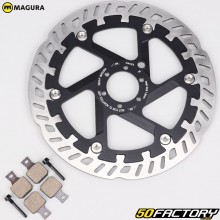 Fahrradbremsscheibe Ø10 mm 2 Löcher MDR-P mit 20.S Magura eStop Bremsbelägen