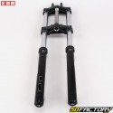 Horquilla hidráulica de aluminio de Ø10 mm (conjunto de freno de disco) Peugeot 103, MBK 51 EBR negro