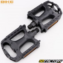 Bike Original plastic flat pedals for bicycles black 100x100 mm