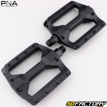 Pedales planos de plástico para bicicletas PNA negros 100x99 mm
