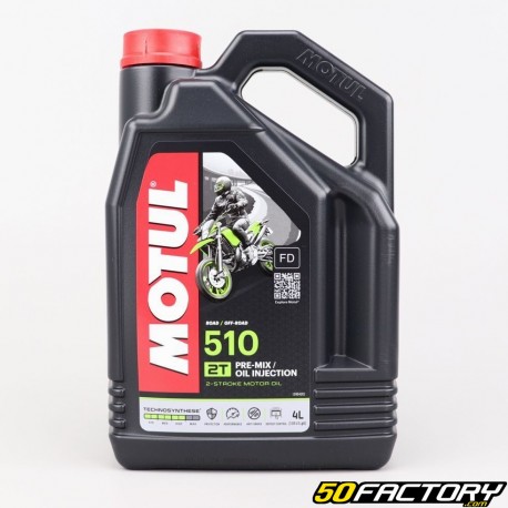 Huile moteur 2T Motul 510 technosynthèse 4L