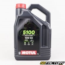 Óleo do motor 4T 15W50 Motul 5100 Tecnossíntese 4L