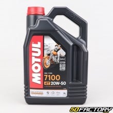 Huile moteur 4T 20W50 Motul 7100 100% synthèse 4L