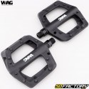 Pedali piatti in plastica per biciclette Wag Bike neri 100x100 mm
