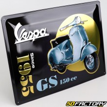 Emaillierte Platte Vespa GS 1000x1000 cm