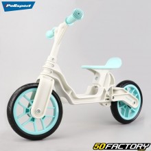 Bicicleta de equilibrio de 12 pulgadas Polisport blanco y azul