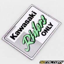 Magnete Kawasaki Riders Only 6x8 cm bianco