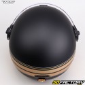 Casco jet Nox Heritage Line nero opaco e oro