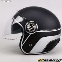 Jet helmet Nox Heritage Line matte black and gray