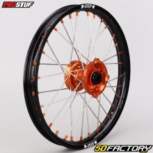 Jante avant (17-1.40) KTM SX 85 petites roues (2006 - 2011) Prostuf noire moyeu orange