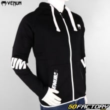 Camisola/ sweatshirt zip moletom Venum Contender XNUMX preto e branco